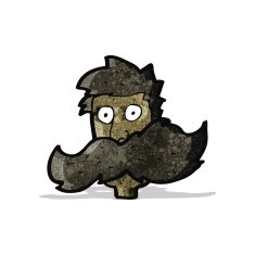 cartoon mustache man N8