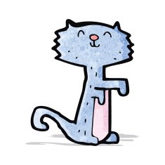funny cartoon cat N12