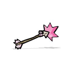 pink cartoon arrow