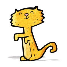 funny cartoon cat N13