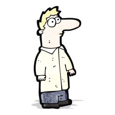 cartoon big nose man