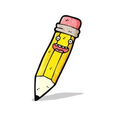 Pencil Cartoon Character N4