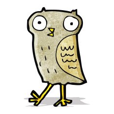 funny little owl cartoon N3
