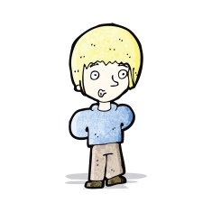 cartoon blond boy N2