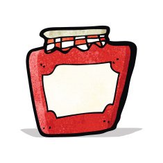 Cartoon Jam Jar N7
