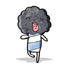 cute cartoon cloud head creauture N2