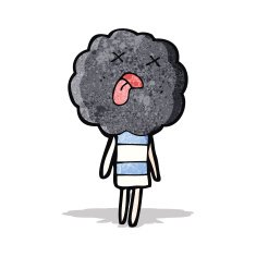 cute cartoon cloud head creauture N5