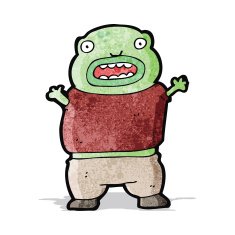 cartoon mutant boy