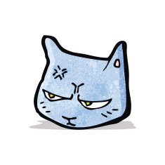 annoyed cat cartoon
