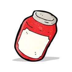 Cartoon Jam Jar N8