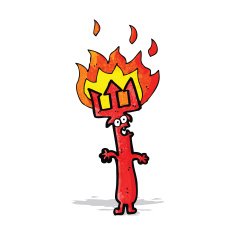 devil fork cartoon character