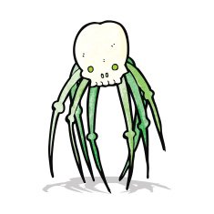 cartoon skull spider N2