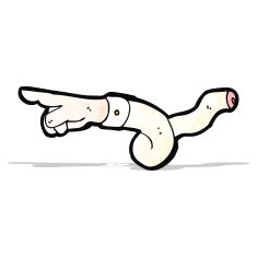 cartoon pointing hand N2