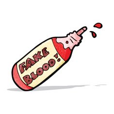 fake blood cartoon