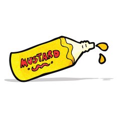Cartoon Mustard Bottle N2