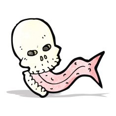 cartoon spooky skull N2