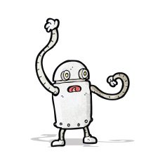 cartoon little robot N3