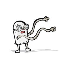 cartoon little robot N4