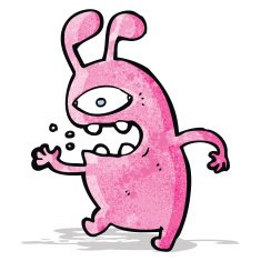 cartoon alien rabbit