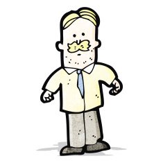 cartoon mustache man N9