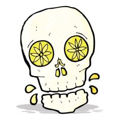 Cartoon Mexican Candy Skull N3