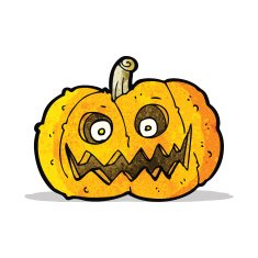 spooky pumpkin cartoon