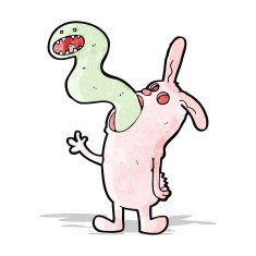cartoon spooky rabbit