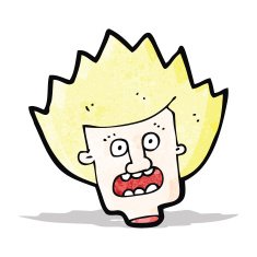 shocked cartoon head