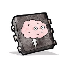 cartoon artificial intelligence chip