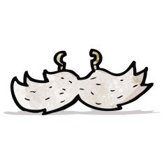 cartoon fake mustache