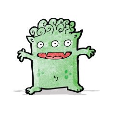 cartoon little monster N6