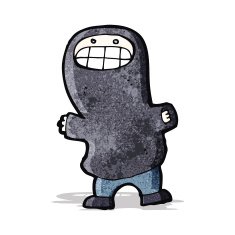 cartoon boy in hooded sweatshirt N4