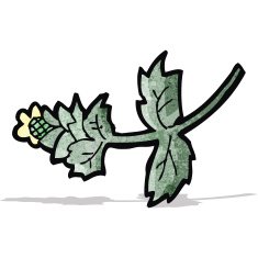 cartoon flower N44