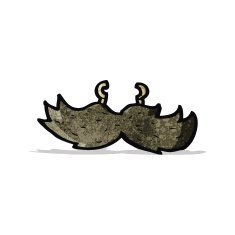 cartoon fake mustache N2