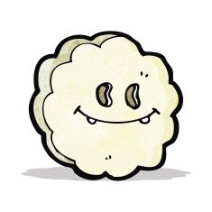 retro cartoon cloud symbol