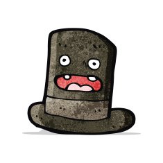 Cartoon Top Hat N6