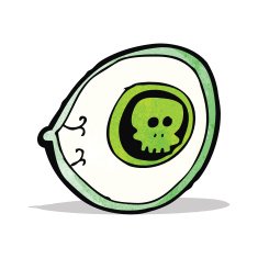 spooky mystic eye cartoon N2