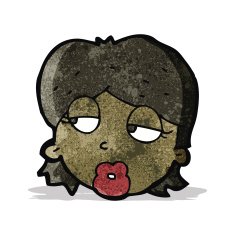 cartoon bored woman