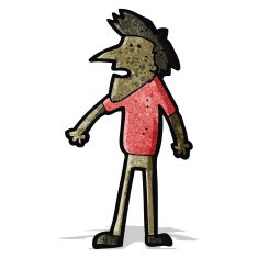 Cartoon Man Shrugging Shoulders N4