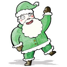 cartoon jolly santa claus