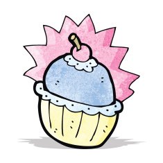 cartoon cupcake N6