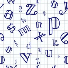 Alphabet Seamless Background