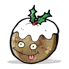 christmas pudding cartoon character N2