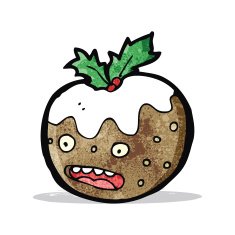christmas pudding cartoon character N5
