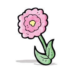 cartoon flower N45