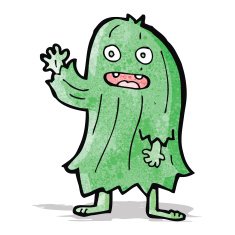 cartoon waving monster N2