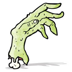 Cartoon Zombie Hand N6