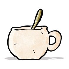 cartoon big soup mug