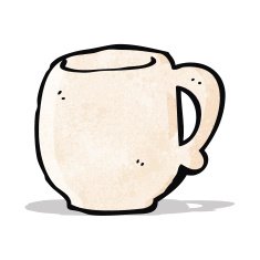 cartoon big soup mug N2