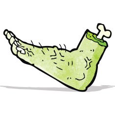 Cartoon Zombie Foot N2